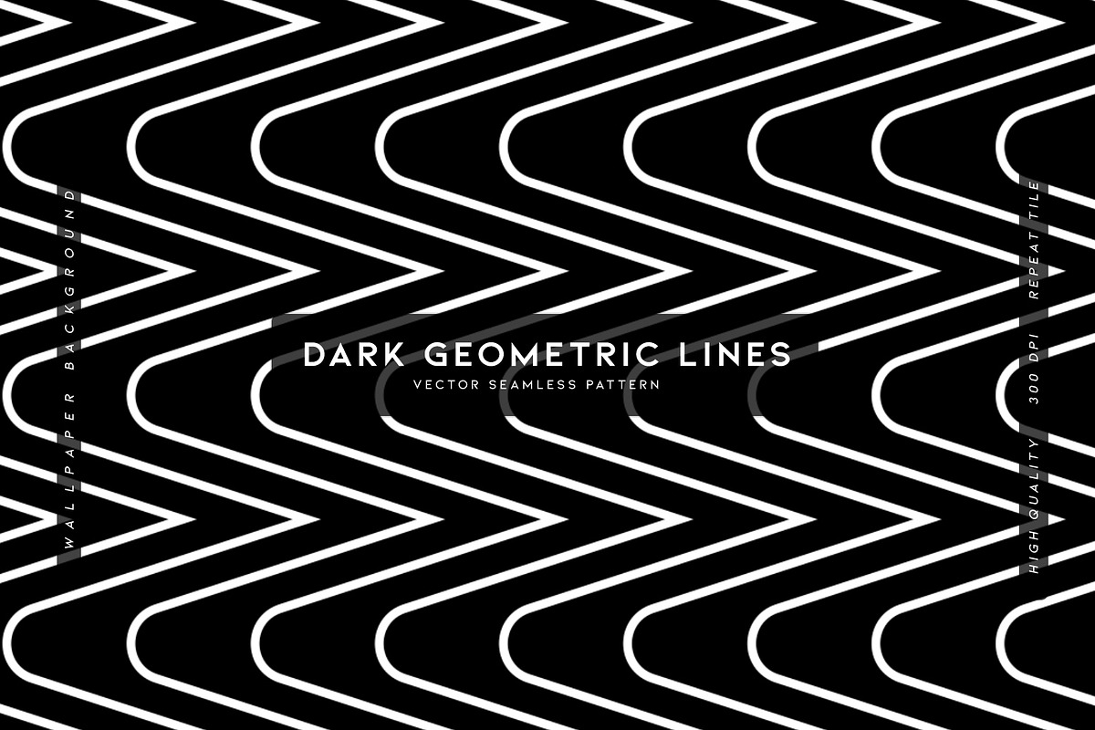 Dark Geometric Lines, a Graphic by MalyskaStudio (Photo 1 of 5)