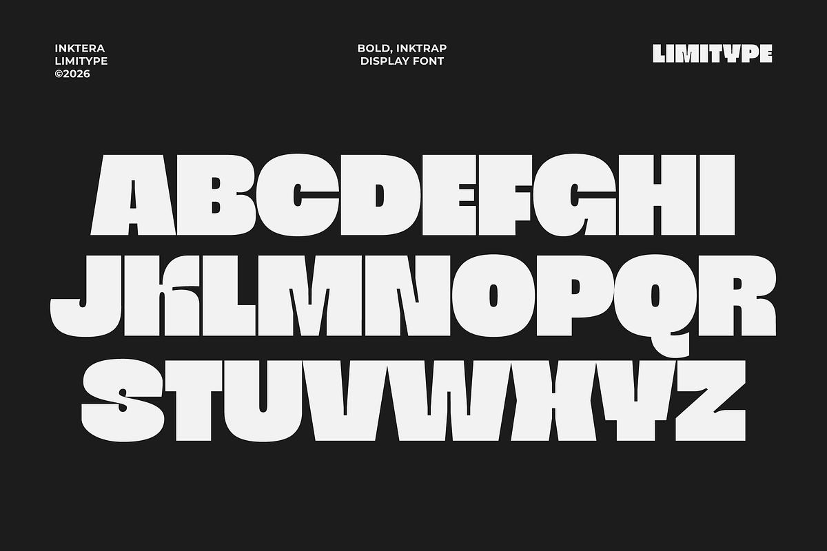 Inktera - Bold Inktrap Font