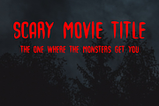 Scary House | a creepy font, a Font by Design av MAD (Thumbnail 4 of 5)