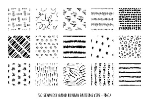 50 Hand Drawn Pen & Ink Patterns