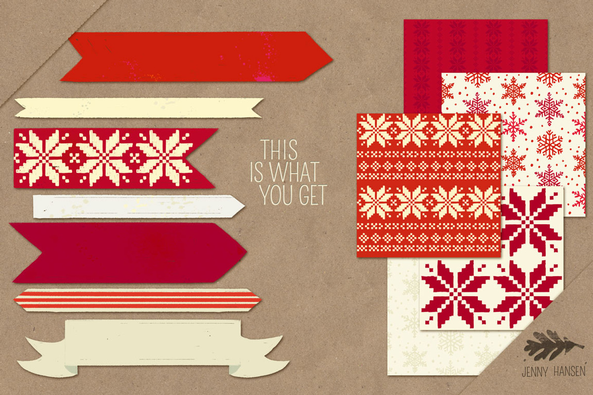 GraphicsBundle: ScandinavianHolidays, a Templates & Theme by Jenny Hansen Suites (Photo 3 of 6)