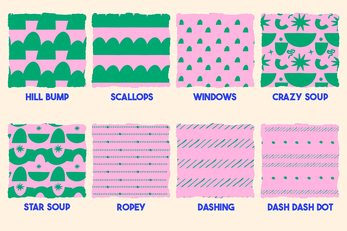 Pattern brushes for Procreate, a Brush Add-On by KJP Designs (Photo 5 of 14)