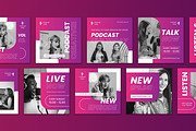 Daily Podcast Instagram Post, a Social Media Template by CavenArt (Thumbnail 5 of 5)
