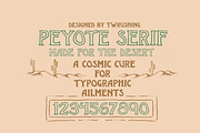 Peyote Serif - Designed by TWRUSHING, a Serif Font by TWRUSHING (Thumbnail 1 of 2)