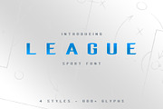 League Sport Typeface, a Sans Serif Font by thedesignshark (Thumbnail 1 of 8)