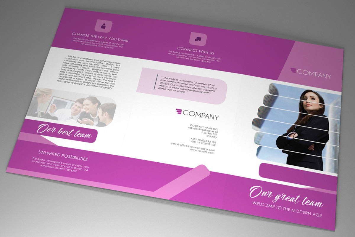 Trifold Indesign Brochure Fancy vol3, a Brochure Template by RudanStudio (Photo 2 of 7)