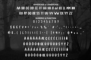 Spooky | Script Font, a Script Font by Scratchones (Thumbnail 7 of 8)