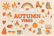 Autumn Vibes vector clipart, an Object Graphic by Nadezhda Mikhailova (Thumbnail 1 of 12)