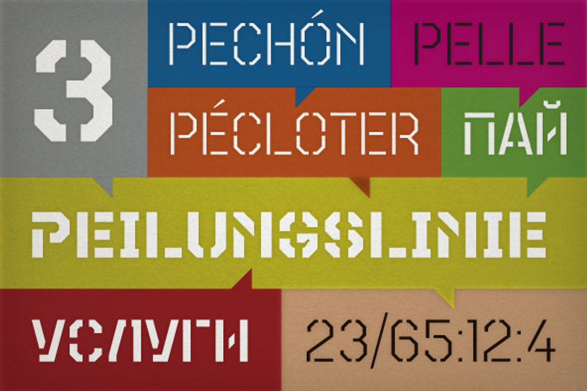 Teco Sans Stencil Light preview 4
