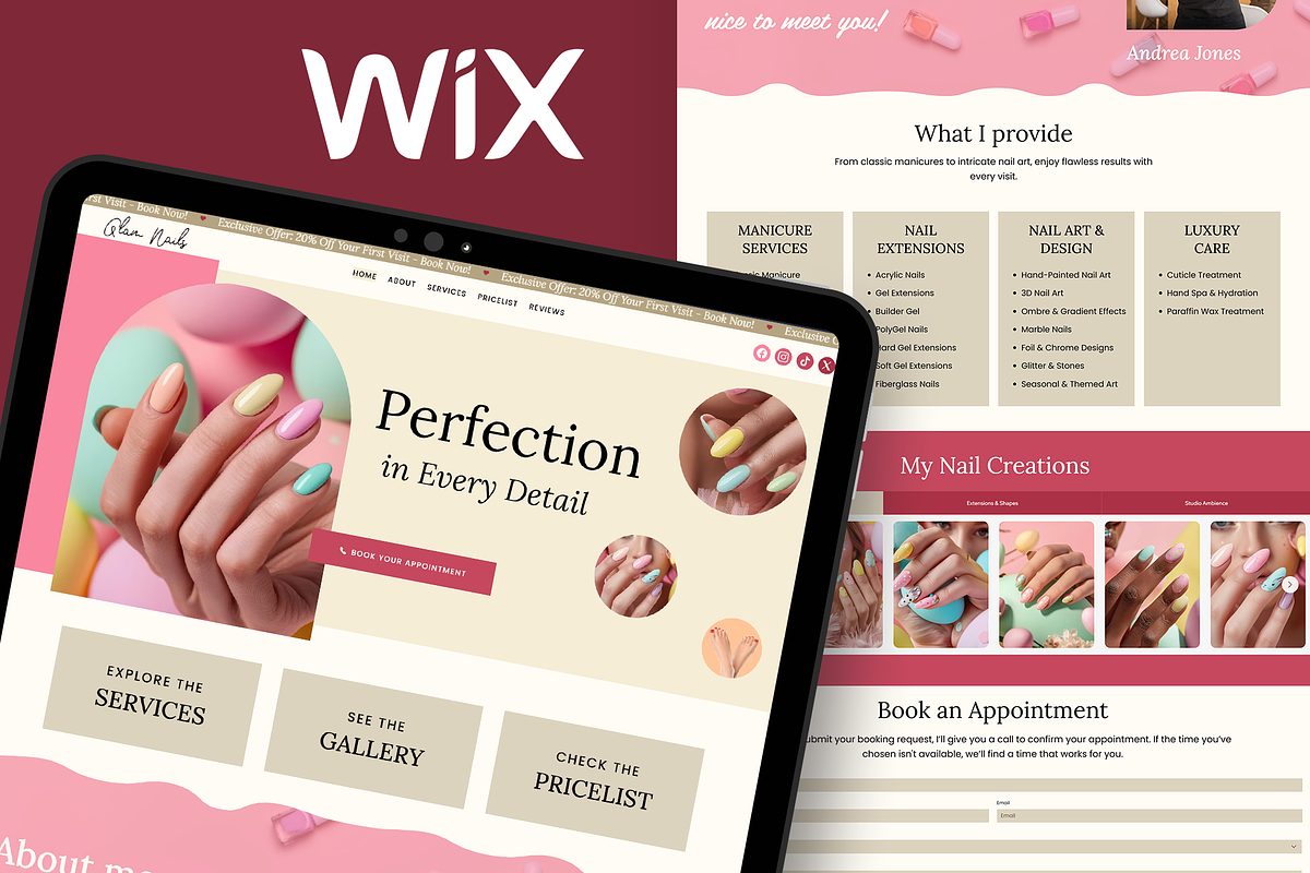 Nail Studio - Website Studio Website