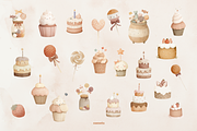 Watercolor Party Animals Clipart, an Object Graphic by JulsIst (Thumbnail 9 of 13)