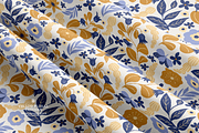Yellow Floral Vector Pattern, a Pattern Graphic by Webvilla Studio (Thumbnail 3 of 5)