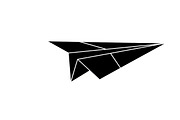 Simple black airplane icon symbol, an Illustration by Amazin_art (Thumbnail 9 of 21)
