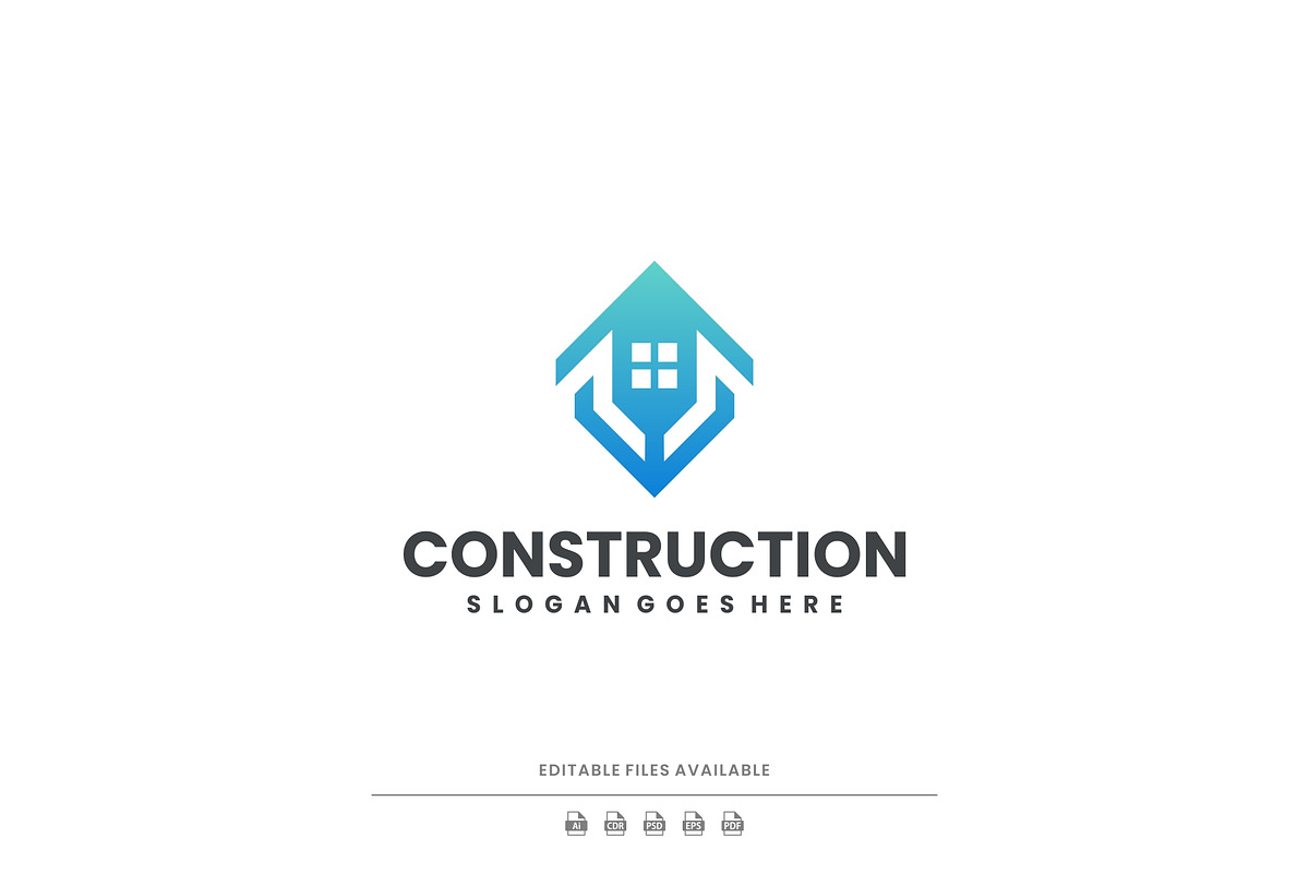 Gradient Modern Construction Logo, a Branding & Logo Template by Artnivora.Std (Photo 2 of 3)