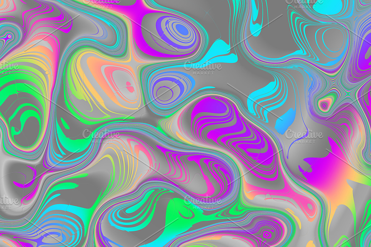 Acid psychedelic textures 50 Pack, a Texture Graphic by tkdesign (Photo 11 of 50)