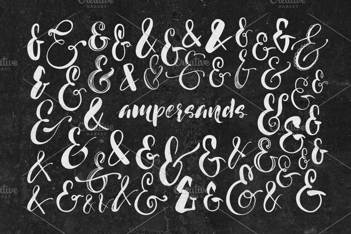 Set of ampersands and catchwords., an Object Graphic by Asya Mix (Photo 2 of 4)