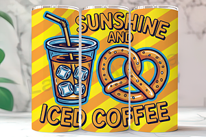 Sunshine & Iced Coffee 20oz Tumbler, an Arts & Entertainment Photo by LamanAzalea