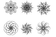 Floral Mandala Flower Set 1, a Brush Add-On by Disasterology Ink (Thumbnail 5 of 10)
