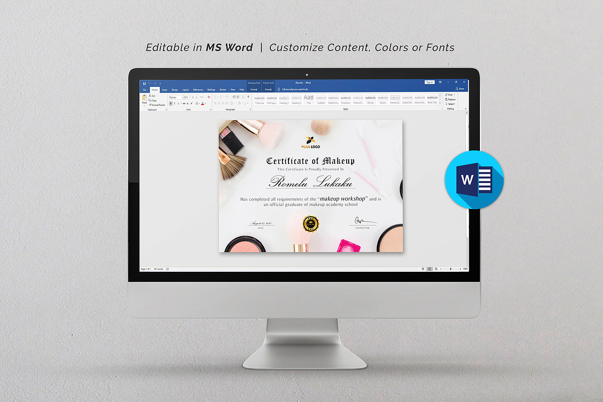 Certificate, a Stationery Template by DesignDevisers (Photo 9 of 10)