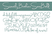 Sweetly Broken Semibold, a Script Font by Brittney Murphy Design (Thumbnail 2 of 2)