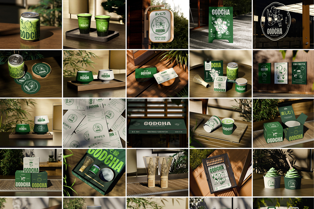 40+ Matcha Mockup & Packaging Bundle, a Packaging Mockup by Vitora Mockup (Photo 2 of 13)