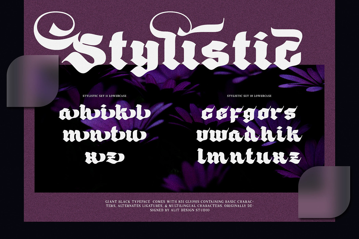 Giant Black Typeface, a Blackletter Font by alit design (Photo 19 of 20)