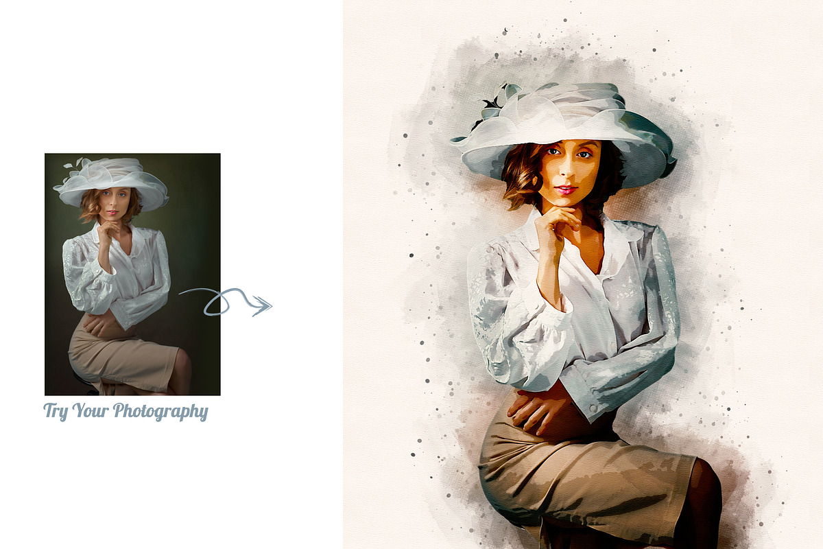 Watercolor Halftone Double Exposure, an Action Add-On by MRI STUDIO (Photo 16 of 23)