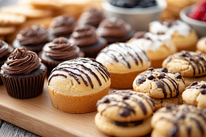 Cupcakes, muffins and chocolate chip, a Food & Drink Photo by MistyDay
