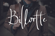 Billortte, a Script Font by Aldedesign (Thumbnail 1 of 9)
