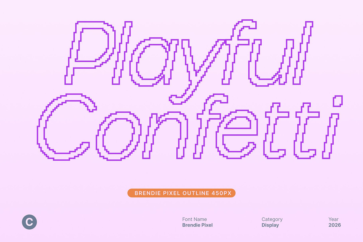 Brendie Pixel, a Sans Serif Font by Craft Supply Co. (Photo 5 of 8)