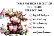 Whimsical Pool Day Highland Cow Clip, an Illustration by OK Design (Thumbnail 4 of 6)
