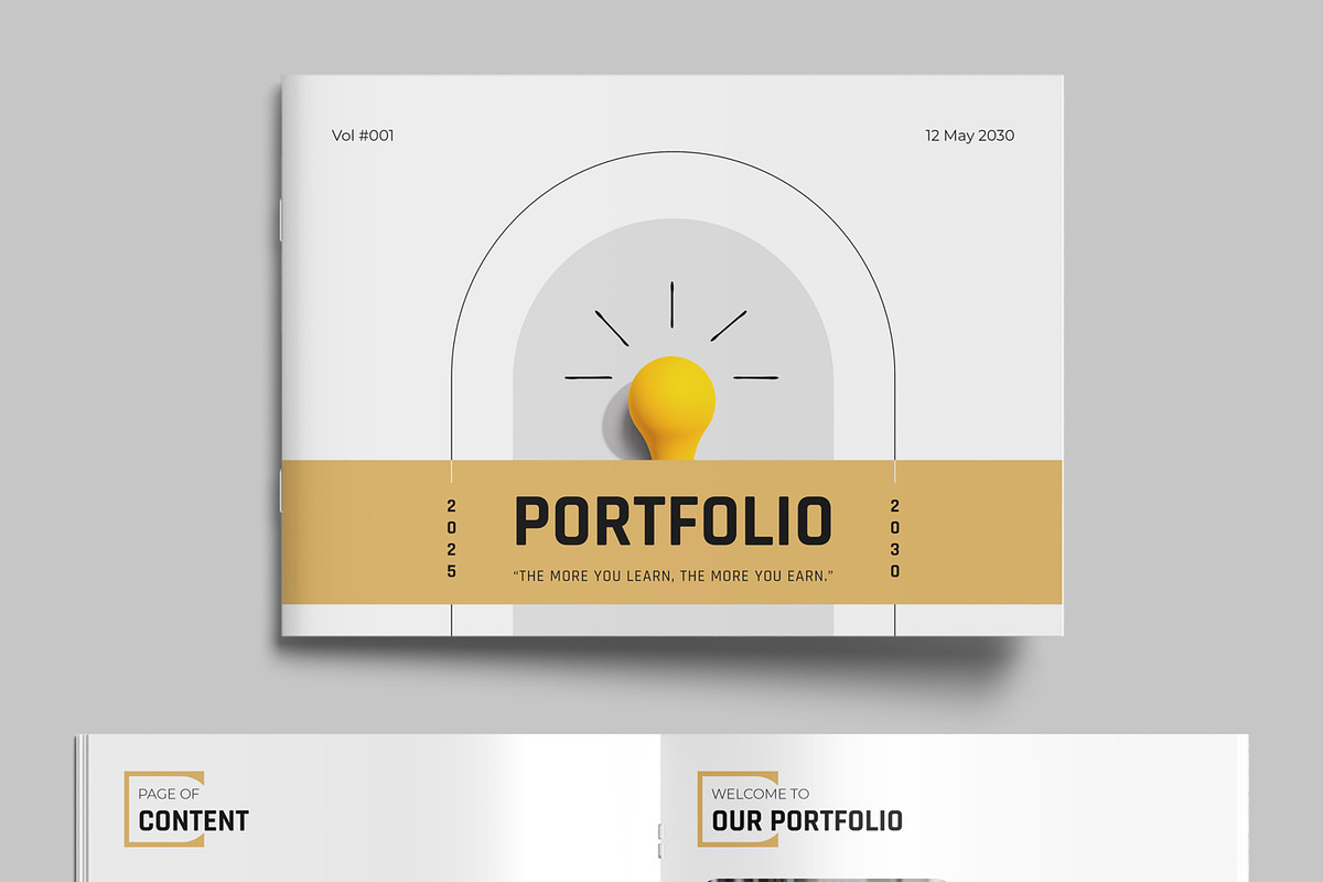 Portfolio Template Landscape, a Brochure Template by MightyDesign (Photo 2 of 9)