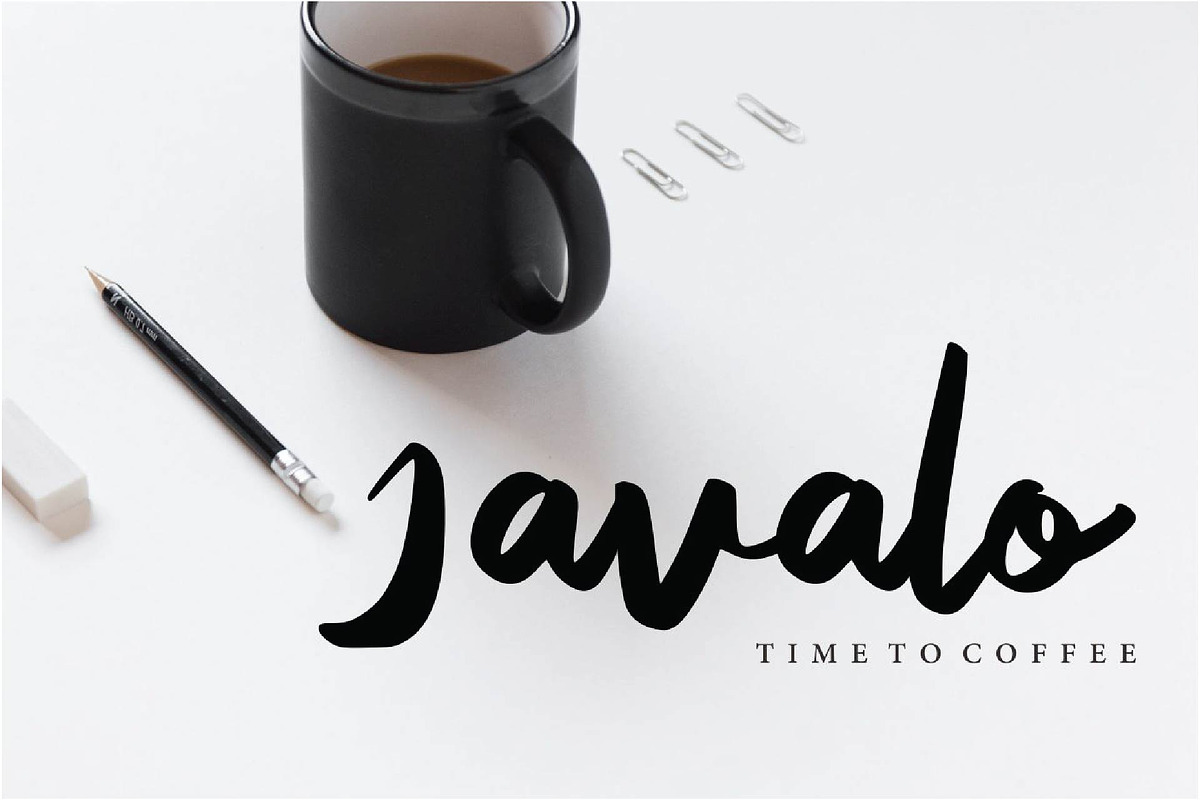 Kavelleri - Brush Font preview 4