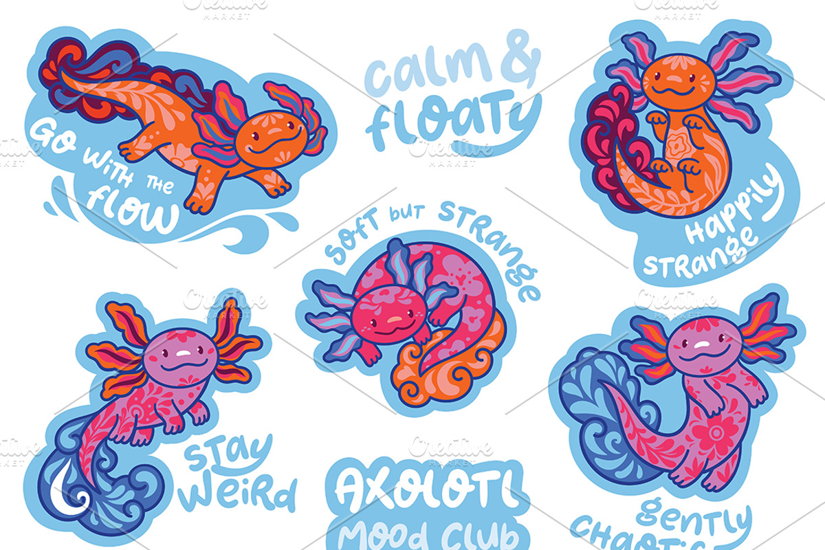 Tiny Weird Worlds Sticker Collection, an Object Illustration by PenguinHouse (Photo 5 of 18)