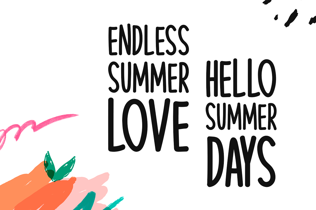 Serene Summer Typeface, a Handwritten Font by Seemly Fonts (Photo 2 of 4)