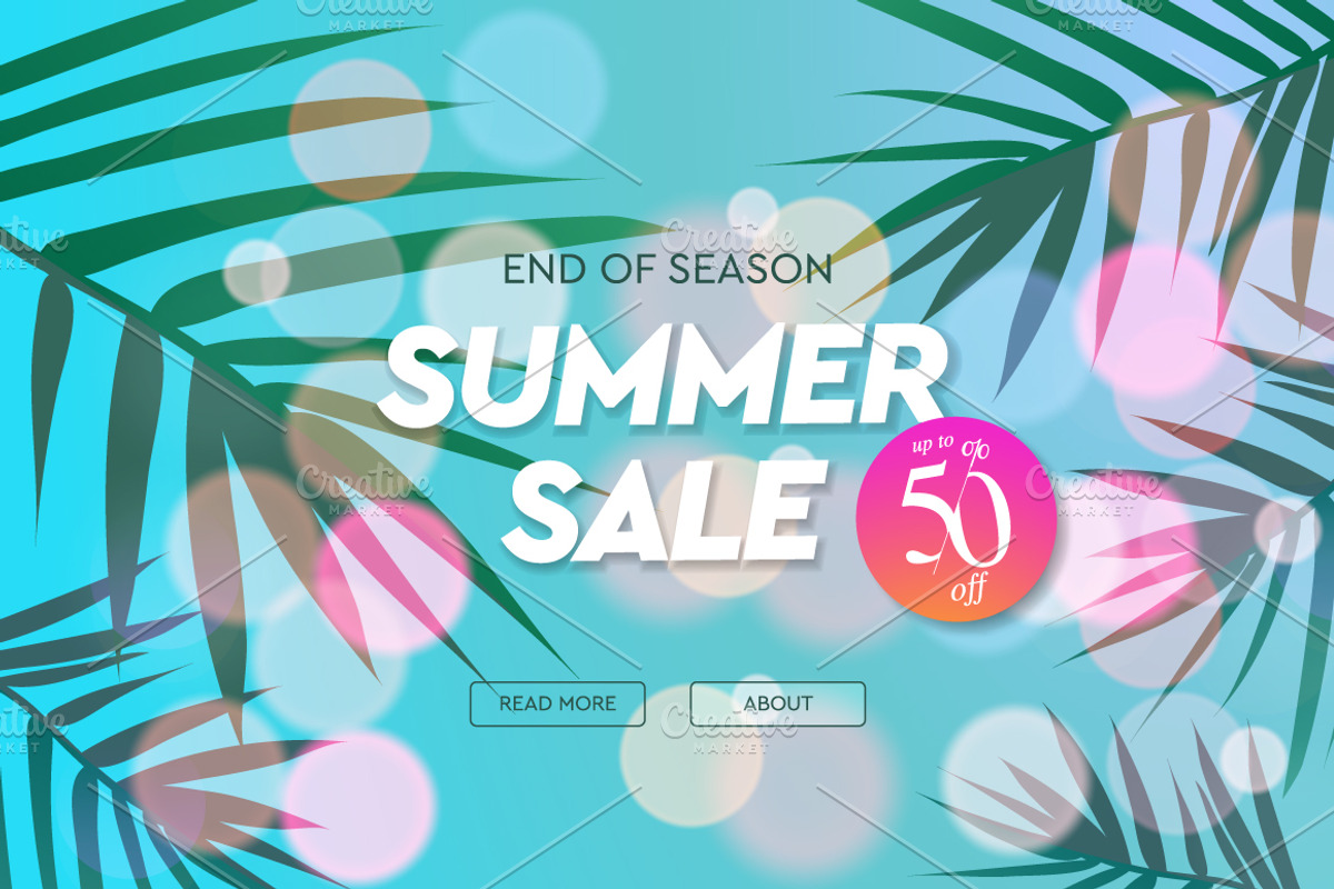 Summer Sale Social Media Kit, a Templates & Theme by PREMIUMVECTOR (Photo 2 of 4)