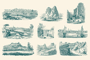 Vintage Landscape Illustrations, an Illustration by Graphic Goods (Thumbnail 11 of 18)