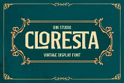 Cloresta, a Symbol Font by Vintage Division (Thumbnail 1 of 15)