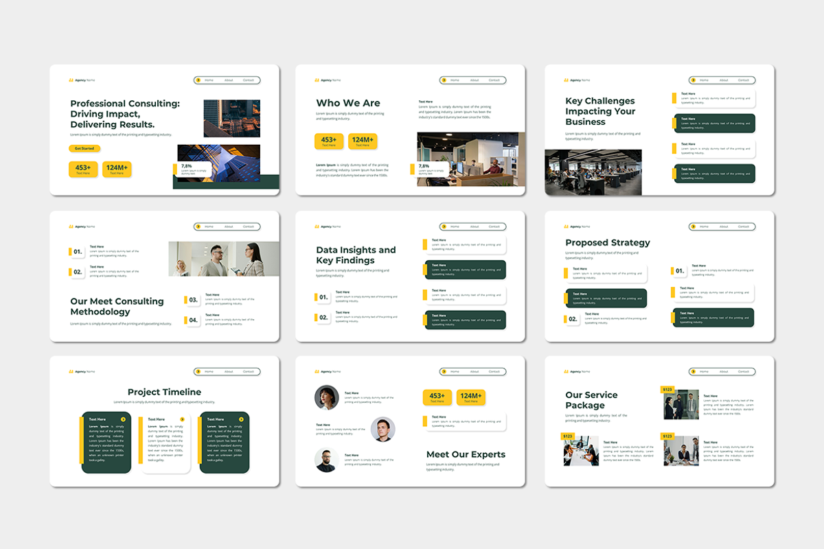 Professional Consulting Google Slide, a Presentation Template by Iqsiart Studio (Photo 2 of 3)