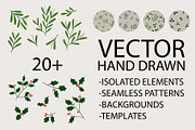 Christmas Branches Collection, a Pattern Graphic by Kokoshka (Thumbnail 2 of 10)