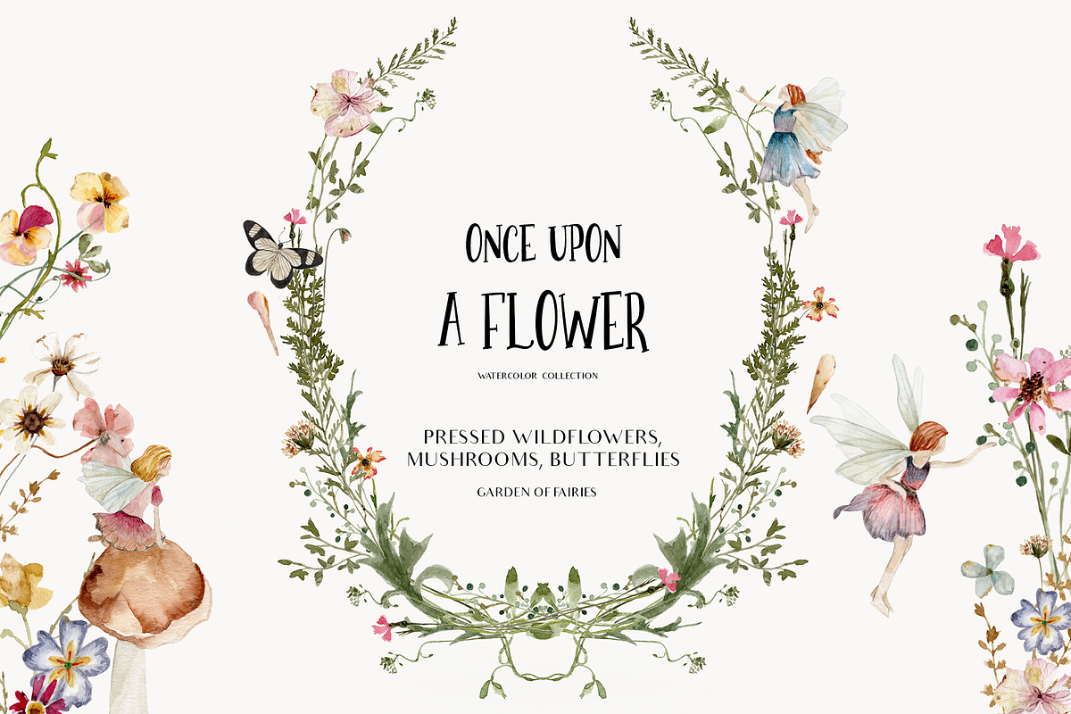 Meadow watercolor dried wildflowers, a Decorative Illustration by Grace Noboa Illustrations (Photo 1 of 13)
