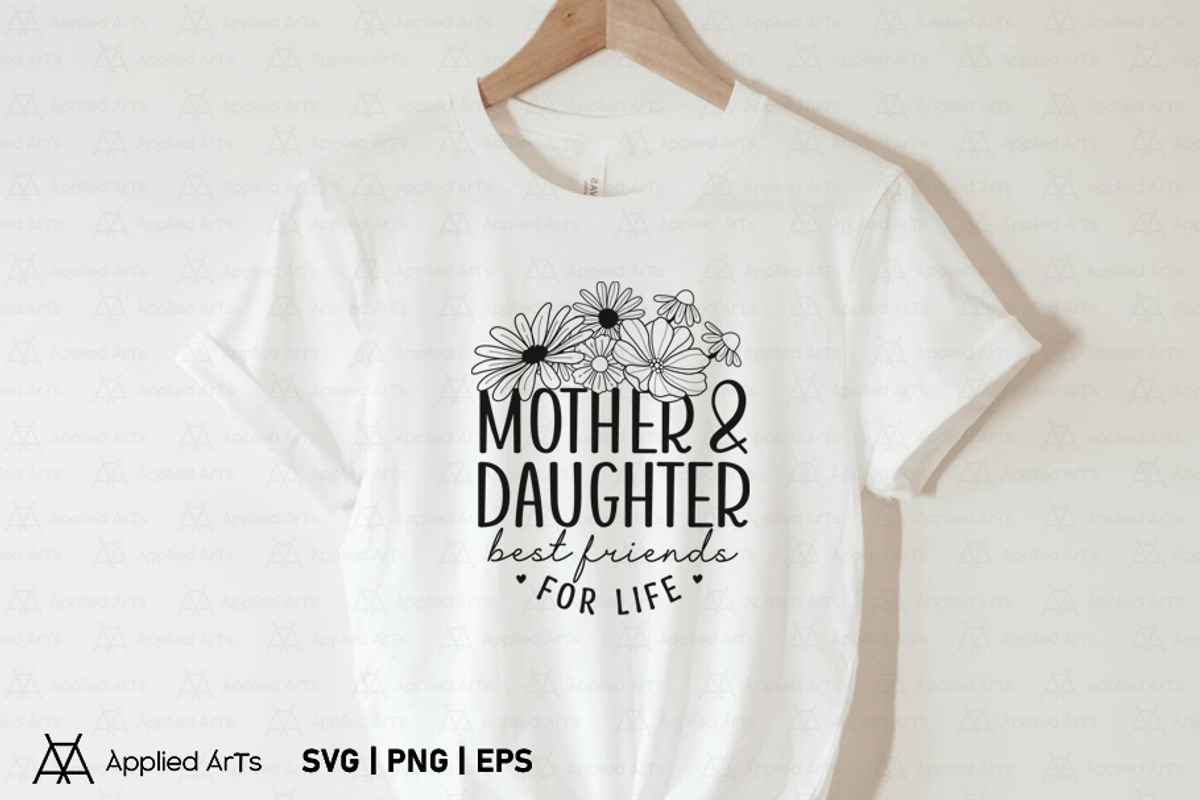 Mother and Daughter Best Friend SVG, a Graphic by Applied Arts (Photo 3 of 12)