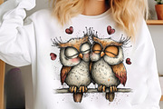 Valentines Birds Clipart PNG, an Illustration by SinaCreation (Thumbnail 8 of 11)