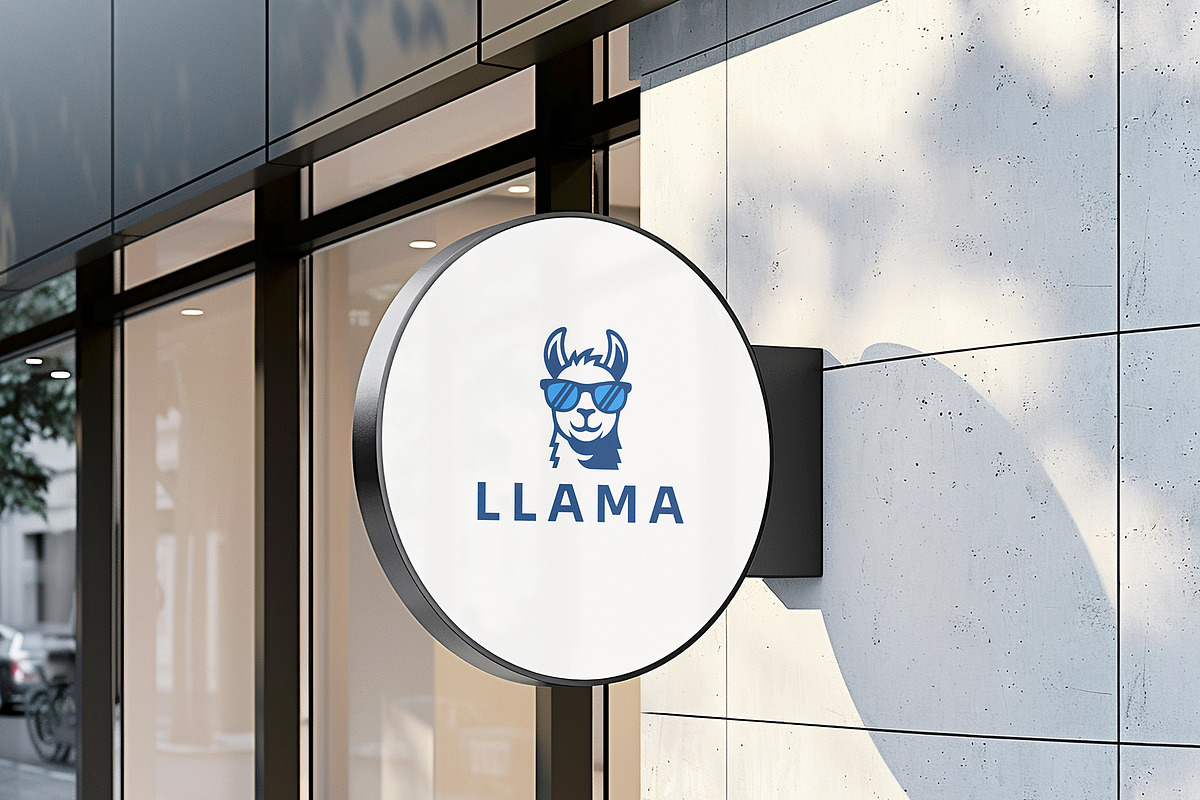 Cool Llama Mascot Logo, a Branding & Logo Template by HueNestify (Photo 2 of 2)