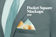 Pocket Square Mockups, an Apparel Mockup by rebrandy (Thumbnail 1 of 8)