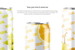 Soda Can Animated Mockup