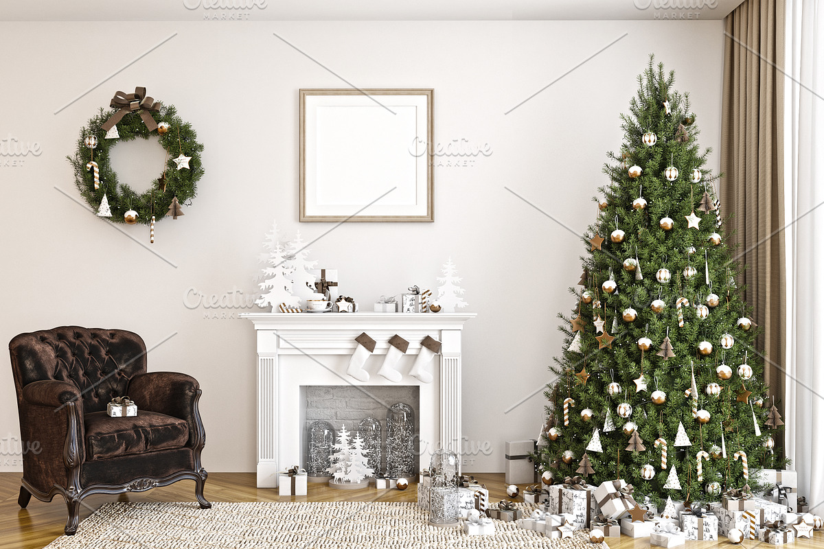 Christmas Frame Mockup Bundle -20, a Print Template by Mockup Shop (Photo 11 of 39)