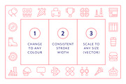 Mega Bundle Vol 1 Line Icons, an Outline Icon by Made by Made (Thumbnail 5 of 10)