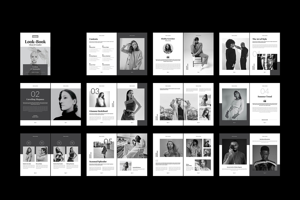 Fashion Lookbook Template, a Brochure Template by Spark_Creative (Photo 17 of 17)