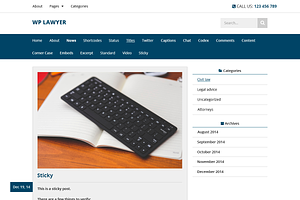 WP Lawyer - Cheap WordPress Theme
